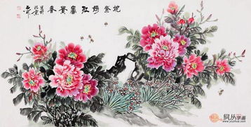 当代擅画牡丹的画家石开 写意牡丹精品赏析与收藏价值